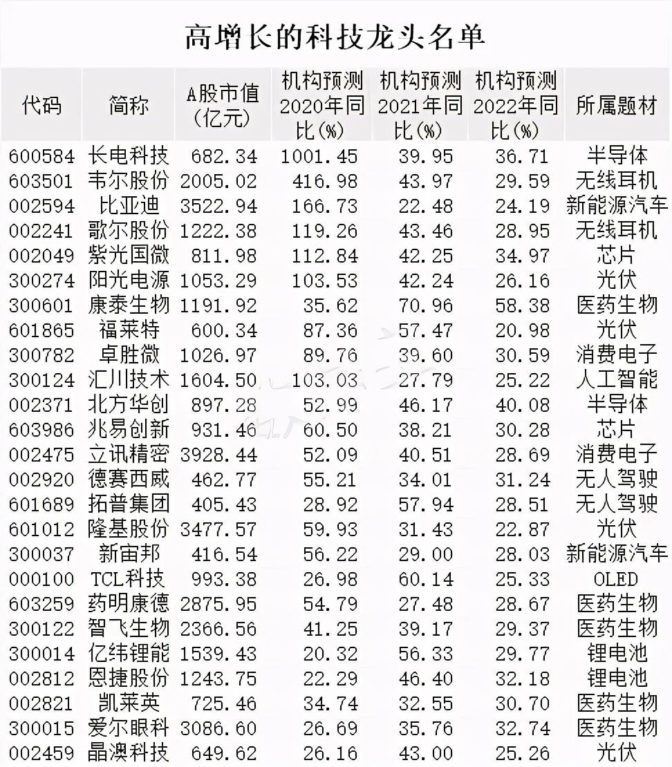 科技巨头股票代码查询指南，十大科技股龙头一览